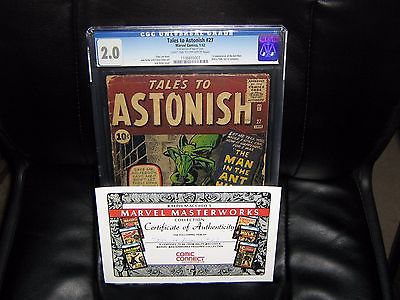      TALES TO ASTONISH 27 1st APPEARANCE of HENRY PYM  CGC 20 LT to OFFW
