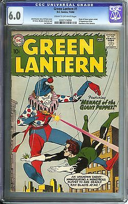 Green Lantern 1 CGC 60 DC 1960 Origin Movie slated 2020 Guardians Universe App