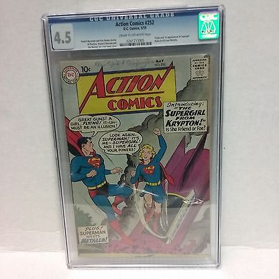 Superman Action Comics 252 May 1959 DC Introduction of Supergirl CGC 45 
