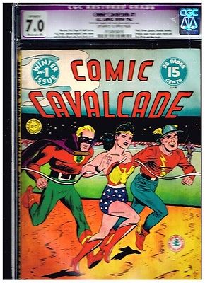 COMIC CAVALCDE 1 CGC 70 MOD PROF FLASH GREEN LANTERN WONDER WOMAN