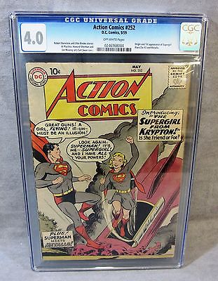 ACTION COMICS 252 Supergirl  Metallo 1st app CGC 40 VG DC Comics 1959