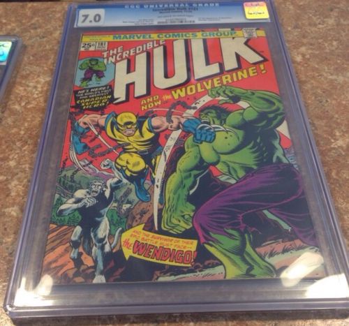 The Incredible Hulk 181 CGC 70 1st Full apearance Wolverine OWW Pgs