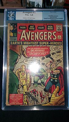 AVENGERS 1  35 VG 1963 1ST APPEARANCE AVENGERS THOR HULK IRON MAN LIKE CGC