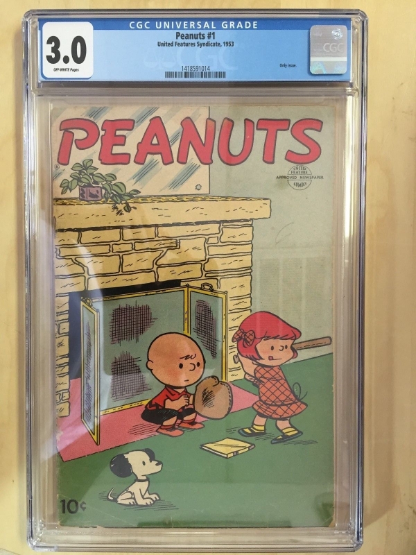 Peanuts  1   CGC Graded  30   Off White Paper    1953   VERY RARE COMIC