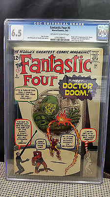 Fantastic Four 5  CGC 65 Fresh Major Key Book 