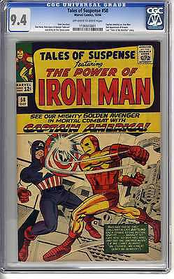 Tales of Suspense 58 CGC 94 1st Captain America in title