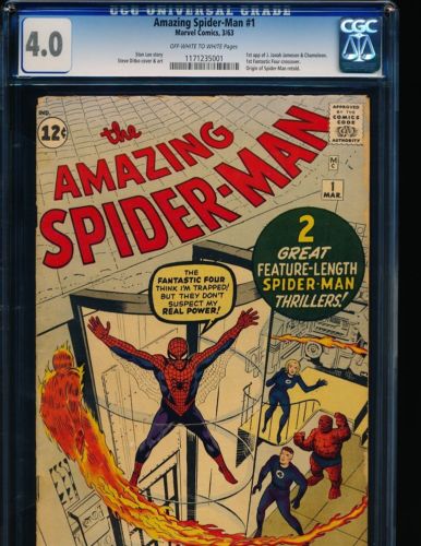 Amazing SpiderMan  1  1st J Jonah Jameson origin retold CGC 40 OWWHITE Pgs