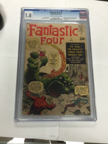 Fantastic Four 1 Cgc 18 1St Ff Great Pictures