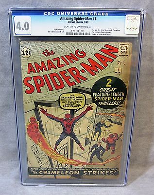 THE AMAZING SPIDERMAN 1 1st Jameson  Chameleon CGC 40  Marvel Comcs 1963