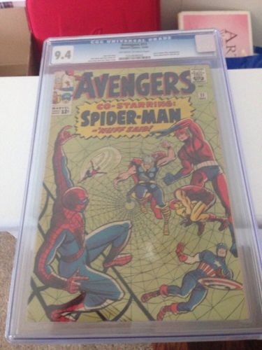 Avengers  11 Cgc 94 Spiderman Capt America Civi Iron Man Thor