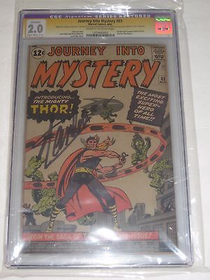 Journey Into Mystery 83 CGC 20 SS Stan Lee Restored Origin  1st Thor Cheap