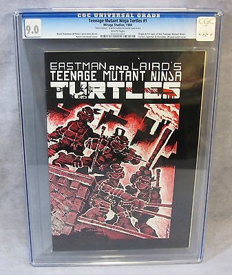 TEENAGE MUTANT NINJA TURTLES 1 First Print CGC 90 Mirage Studios 1984 TMNT