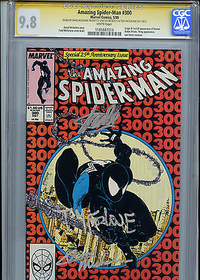 The Amazing SpiderMan 300 cgc 98  signed  Stan Lee Todd Mcfarlane David M