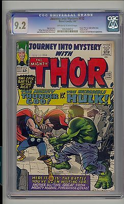 Journey into Mystery 112 CGC 92 NM Thor vs Hulk Unrestored Marvel Avengers