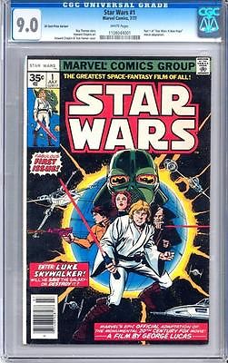 Star Wars 1 35 Cent Variant  CGC  90  White Pages New Movie Hot Book
