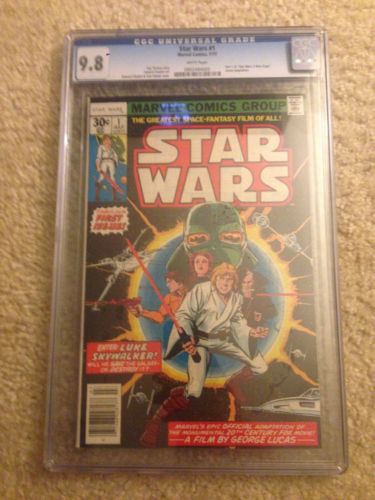 STAR WARS 1CGC 98WHITE PAGESMARVEL1977