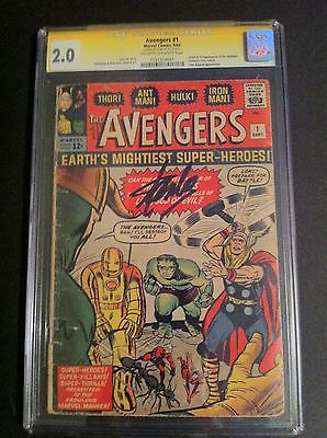 The Avengers 1 Sep 1963 Marvel Signed By Stan Lee CGC