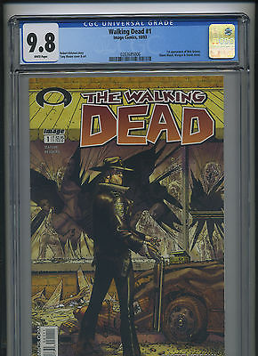 Image  Walking Dead 1  CGC 98 NMM 1st Print Rick Grimes Kirkman Moore 2003