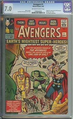 AVENGERS 1 CGC 70 OWWH PAGES  ORIGIN1ST APPEARANCE OF THE AVENGERS