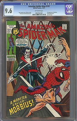 Amazing SpiderMan 101 CGC 96 NM OW Marvel Comics 1st app Morbius Lizard app