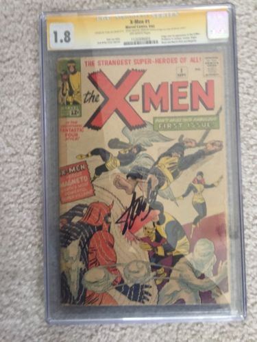 XMen 1 CGC 18 1st Appearance Off White Ss Signature Series Stan Lee
