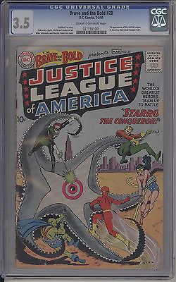 Brave and the Bold 28 CGC 35 1st appearance of Justice League of America 