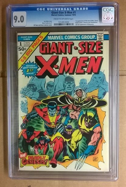 Giant Size XMen 1  Summer 1975  CGC 90 MAJOR KEY  New Xmen 1st appear