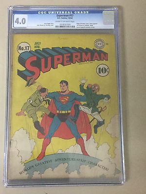 Superman 17 CGC 40 HitlerHirohito Cover