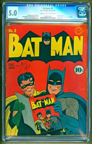 Batman 8 1941 DC Comics Joker app Golden Age Infinity Cover CGC 50 NO RESERVE