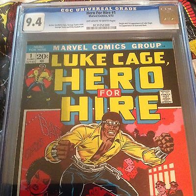 HERO FOR HIRE 1 CGC 94 1972 1ST EVER LUKE CAGE  KEY issue NEW NETFLIX SERIES 