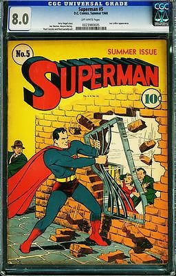 Superman 5 CGC VF 80