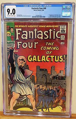 FANTASTIC FOUR 48  CGC 90 1st App of Silver Surfer  Galactus RED HOT KEY