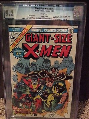 GiantSize XMen 1 1975 CGC 92 1st Storm Nightcrawler Colossus White Pages 