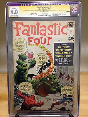 Fantastic Four 1 CGC SS 40 Signature Series  Signed by Stan Lee 