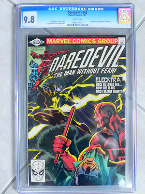 Daredevil 168 CGC 98 1st Elektra  FRANK MILLER