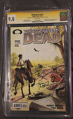 The Walking Dead 2  1st Lori  Carl  Glenn CGC 98 NM SS Kirkman  Moore