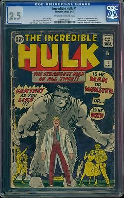 Incredible Hulk 1 CGC 25 OWW No Reserve Auction Silver Key Marvel Comic LK