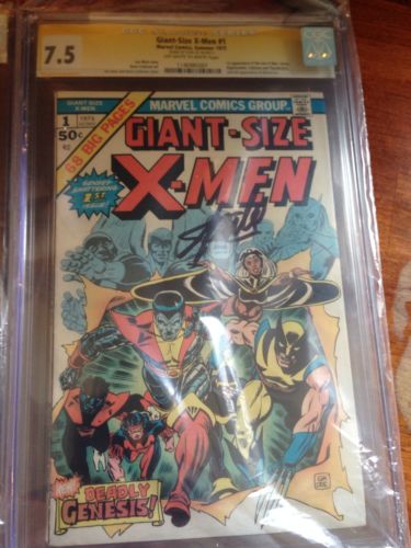 GiantSize XMen 1 CGC 75 SS Stan Lee