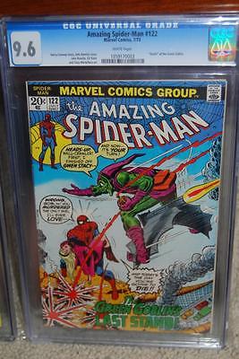 Amazing Spiderman 122 CGC 96 1973 WHITE pages Green Goblin Death D7 153 1 cm