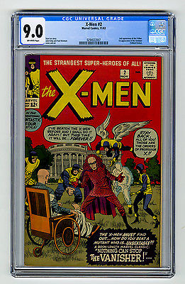 XMen 2 CGC 90 OW 1st Vanisher Kirby Stan Lee Marvel Silver Age Comic Mutant