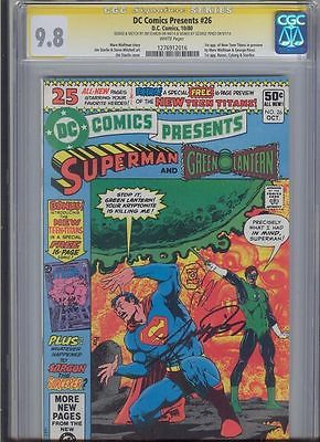  DC Comics PRESENTS 26 CGC 98 SS Signed Sketch Starlin Perez 1st New Titans