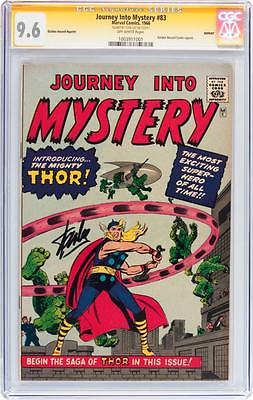 Journey Into Mystery 83 CGC 96 1966 SS Signature Stan Lee GRR Thor C6 101 cm