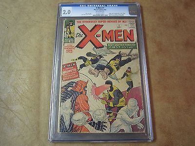 XMen 1 CGC 20 Comic Book 1963  1st App of XMen  KEY