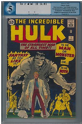 Incredible Hulk 1 1962 PGX not CGC 05 COW pages Reproduction Cover