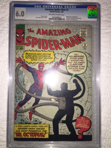 The Amazing SpiderMan 3CGC 60 Universal OWW1st Dr Octopus