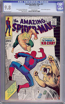 Amazing SpiderMan 57 CGC 98 THE 1st NMMT ON EBAY 1968 PEDIGREE  TOP GRADED