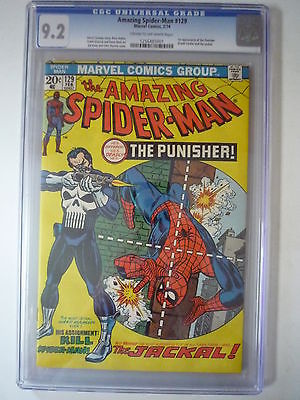 AMAZING SPIDERMAN 129 CGC 92  MARVEL COMICS 1974 1ST APPEARANCE OF PUNISHER