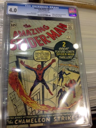 Amazing SpiderMan 1 1963 CGC 40 Stan Lee Silver Age Key Issue