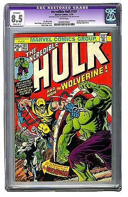 Incredible Hulk 181 CGC 85 VF White Pages 1st Appearance Wolverine Marvel Key