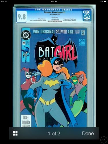 Batman Adventures 12 CGC 98  1st Harley Quinn  Suicide Squad Movie